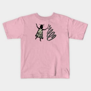 Gymnast with Ribbon Stick Kids T-Shirt